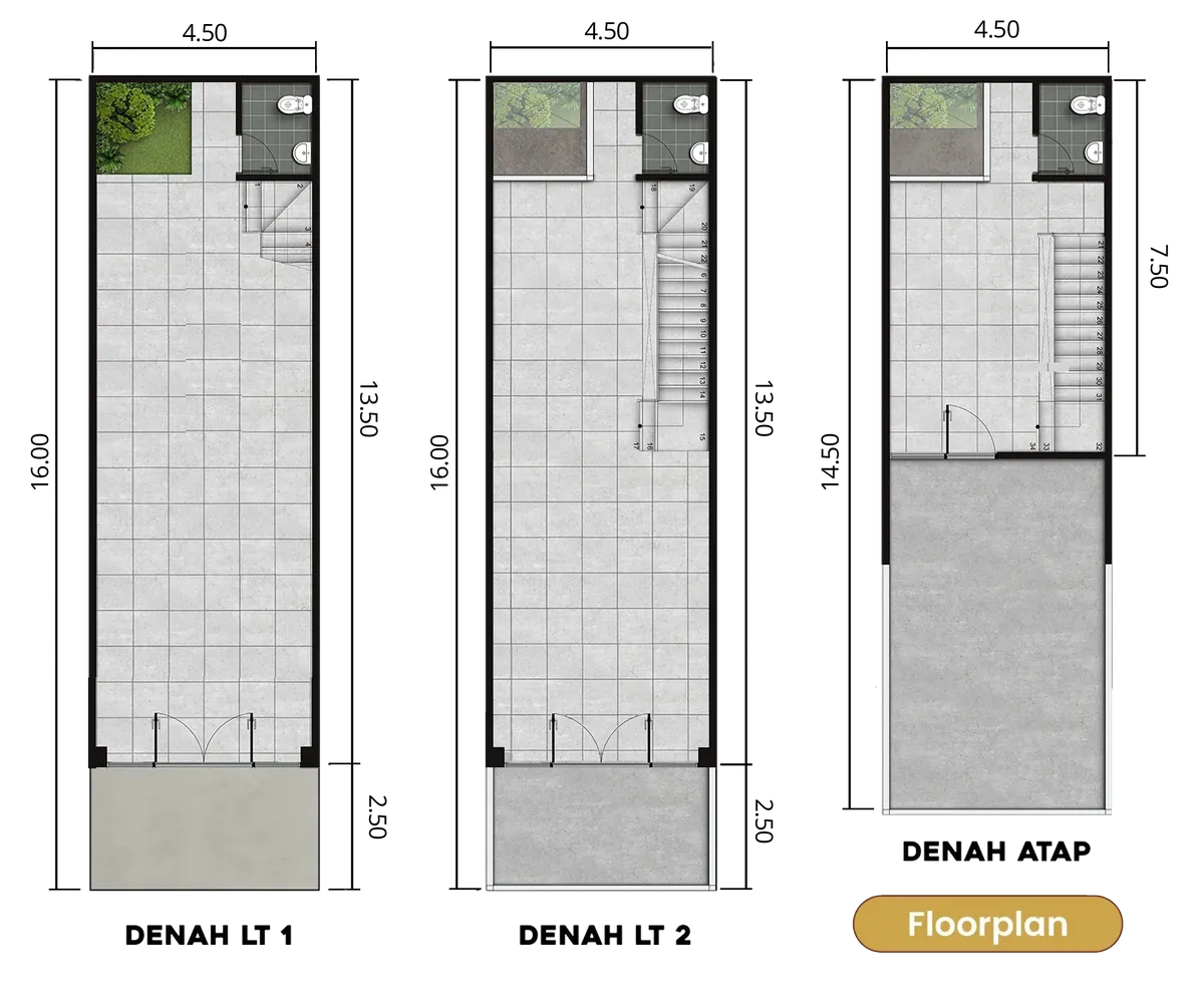 Layout Denah Ruko Sapphire Kingspoint